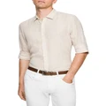 yd. West Hampton Pure Linen Shirt Natural XL