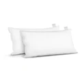 Giselle Bedding Goose Feather Down Twin Pack Pillow White