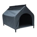 Paws and Claws Large Elevated Dog House No Colour