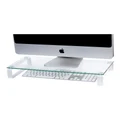 Esselte 60cm Glass Monitor Stand with Legs No Colour