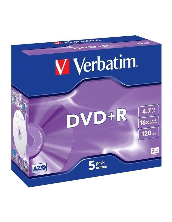Verbatim Verbatim 4.7GB 16x Speed DVD+R Discs 5 Pack
