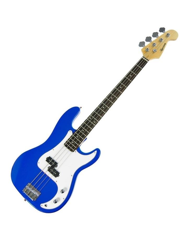 Karrera Electric Bass Guitar Electronic Tuner Stand Strap Bag Blue