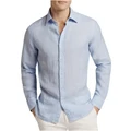 MJ Bale Bradfield Linen Shirt Sky XL