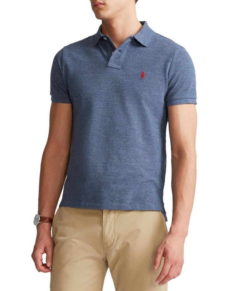 Polo Ralph Lauren Custom Slim Fit Mesh Polo Shirt Blue XXL