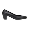 Hush Puppies The Point Black Leather Heeled Shoes Black 8.5