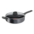 Tefal Ultimate Induction Non-Stick Sautepan/Lid 26cm in Black