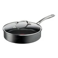 Tefal Unlimited Premium Induction Non-Stick Sautepan with Lid 24cm in Gunmental Black