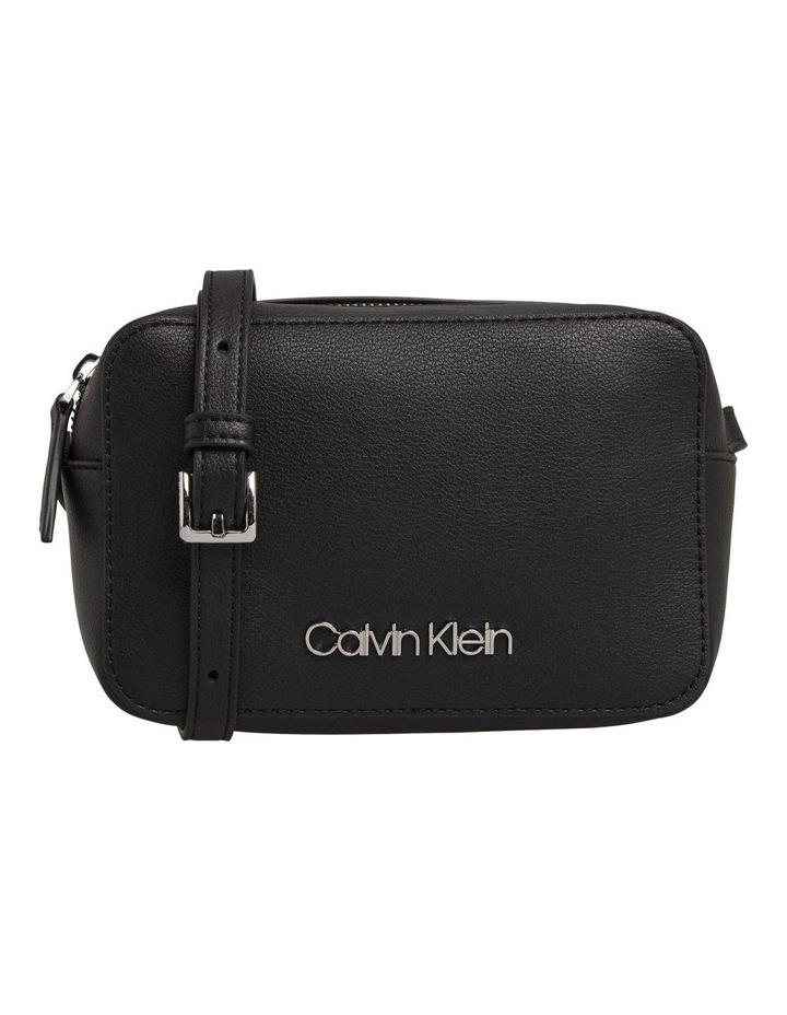 Calvin Klein Bax Black Zip Top Crossbody Bag K60K606759 Black