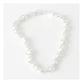 Basque Baroque Pearl Style Necklace in Silver No Size