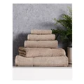 Vue Combed Cotton Ribbed Towel Range in Straw Sand Bath Towel