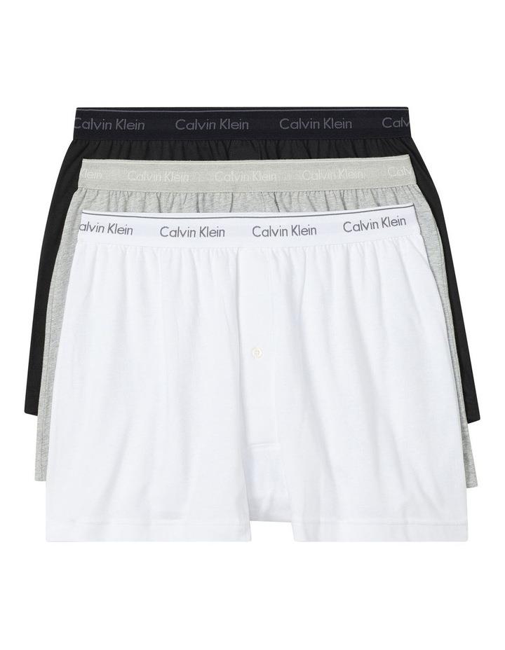 Calvin Klein Classics Knit Boxer 3 Pack in Multi Assorted L