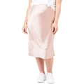 Ripe Lexie Satin Skirt in Pink L