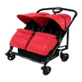 Aussie Baby Baby Ace Libra Twin Stroller Red