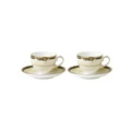 Wedgwood Cornucopia Teacup & Saucer Set of 2 White
