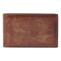 Fossil Derrick Brown Leather Wallet Brown