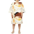 Keegan Classic 3/4 Sleeved Dress In Desert Print Assorted XL