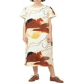 Keegan Classic Short Sleeved Dress In Desert Print Assorted M/L