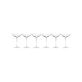 Krosno Harmony Champagne Coupe Set of 6 240ml in White Clear