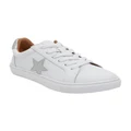 Sandler Stark Sneakers in White /Silver Leather Two Tone 36