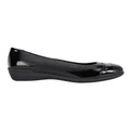 Wide Steps Virgo Black Glove / Patent Flat Shoes Black Ptnt 35