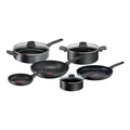 Tefal Ultimate Non-Stick Induction Cookware Set 6 Piece in Black