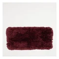 Heritage Valence Shaggy Bath Mats in Raspberry Red