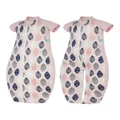 ergoPouch Sleep Suit Bag Size: 2-12 Months TOG: 1 Pink Leaf Pink