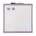 Quartet 28X36Cm Purple Wall Mountable Magnetic Whiteboard/Picture Frame W/Marker/Magnet No Colour