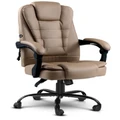 Artiss Massage Office Chair Brown