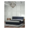 Milano Decor Luxury Gas Lift Bed with Headboard in Charcoal King