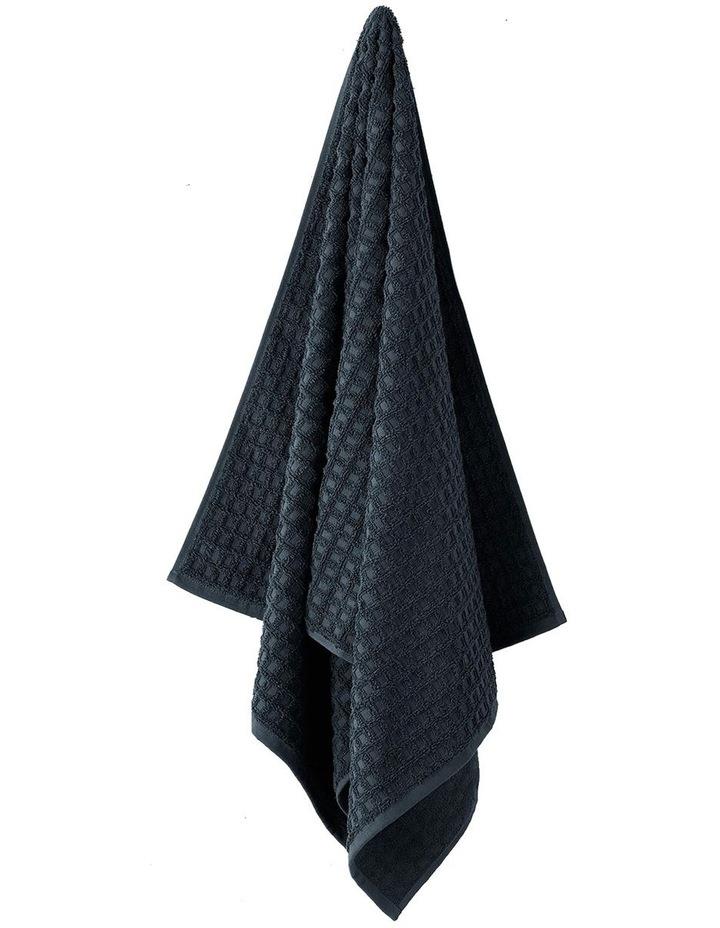 Aura Home Waffle Bath Towel Range in Slate Blue Hand Towel