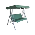 Milano Decor Outdoor Steel Swing Chair 1 Box in Dark Green