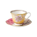 Wedgwood Butterfly Bloom Teacup & Saucer Set Yellow