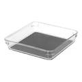 BOXSWEDEN Crystal Non Slip Storage Tray 16cm Small Fridge/Pantry Container