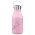 Ohelo Pink Bottle With Etched Blossoms