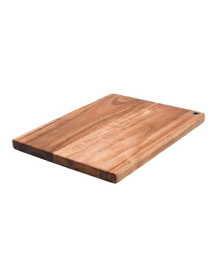 The Cooks Collective Acacia Long Grain Cutting Board 40x30x2.5cm in Natural Brown
