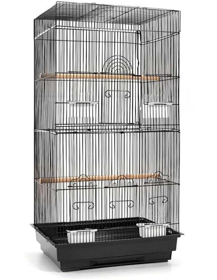 i.Pet Medium Bird Cage with Perch Black OSFA