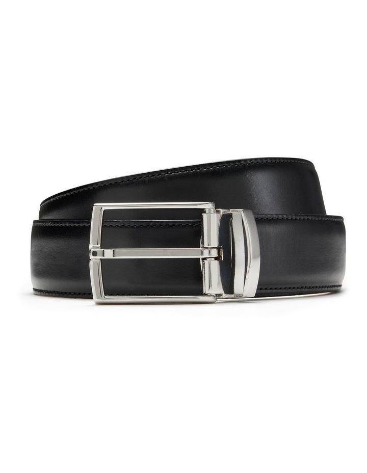 Aquila Bane Leather Belt in Black