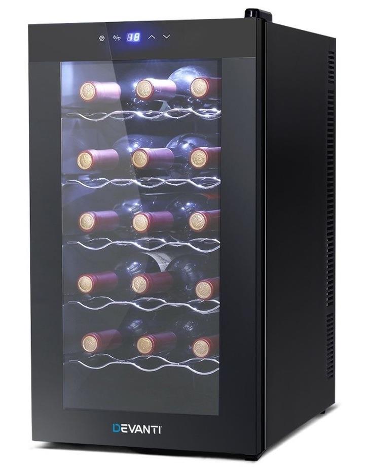 Devanti Devanti Wine Cooler 18 Bottle Thermoelectric Chiller Storage Fridge Cellar Black No Colour