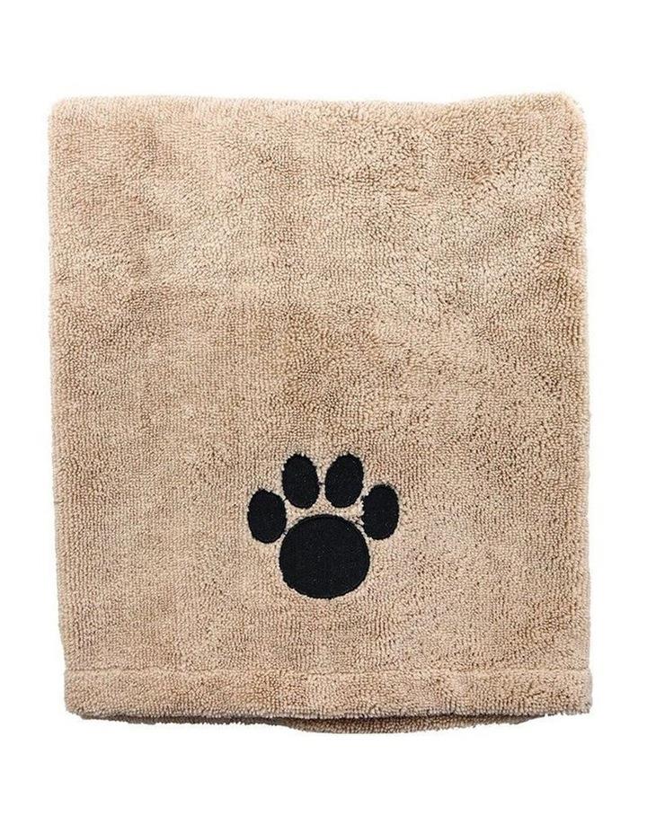 Paws and Claws 60x90cm Microfiber Drying Soft Towel Dogs/Cats/Pets Grooming BRN
