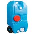 Weisshorn Portable Water Tank 40L with Wheel Blue No Colour