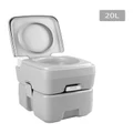 Weisshorn Portable 20L Outdoor Toilet Grey No Colour
