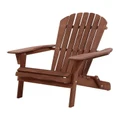 Gardeon Outdoor Furniture Beach Chair Brown