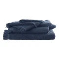 M.M Linen Tusca Bath Towel Range Navy Black Hand Towel