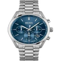 HUGO BOSS Champion 44mm Stainless Steel Blue Chrono Watch 1513818