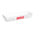 BOXSWEDEN Box Sweden Crystal Plastic Storage Tray Home Kitchen Office Organiser 24x8cm