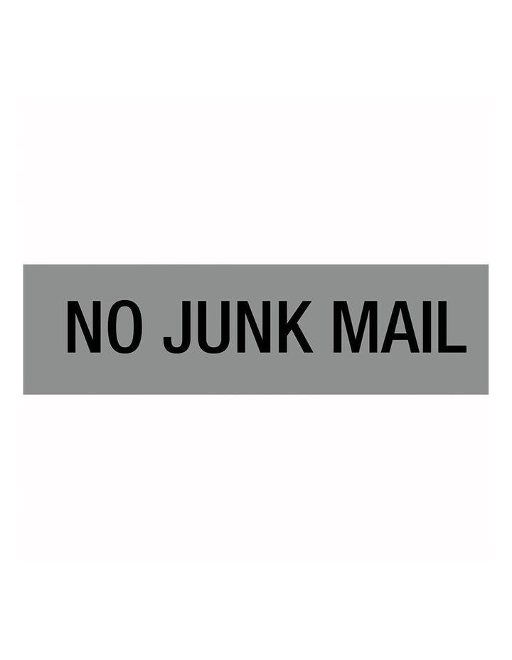 Generic No Junk Mail Sticker Silver Adhesive Sign Stick Letterbox/Mailbox Business/Home