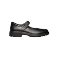 Clarks Intrigue Junior School Shoes Black 3.5 D