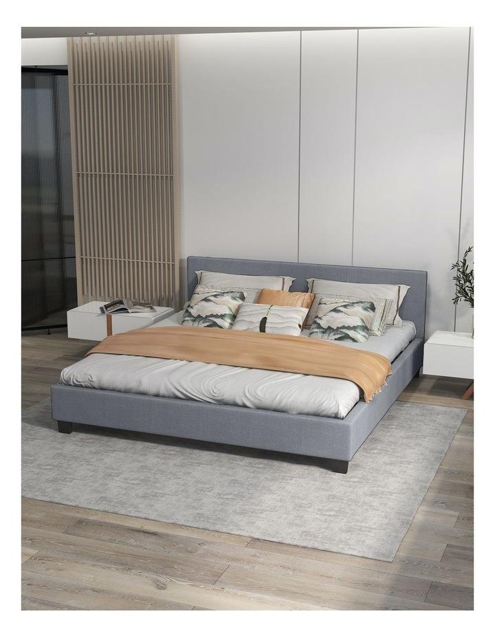 Milano Decor Milano Sienna Luxury Bed with Headboard in Grey Double