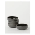 Australian House & Garden Esperance Tapas 11cm Set of 4 Bowls in Charcoal Grey